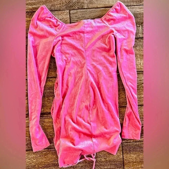 WILD FABLE Bodycon Dress Women Medium Ruch Velveteen Coastal Formal Cowgirl - Picture 4 of 6